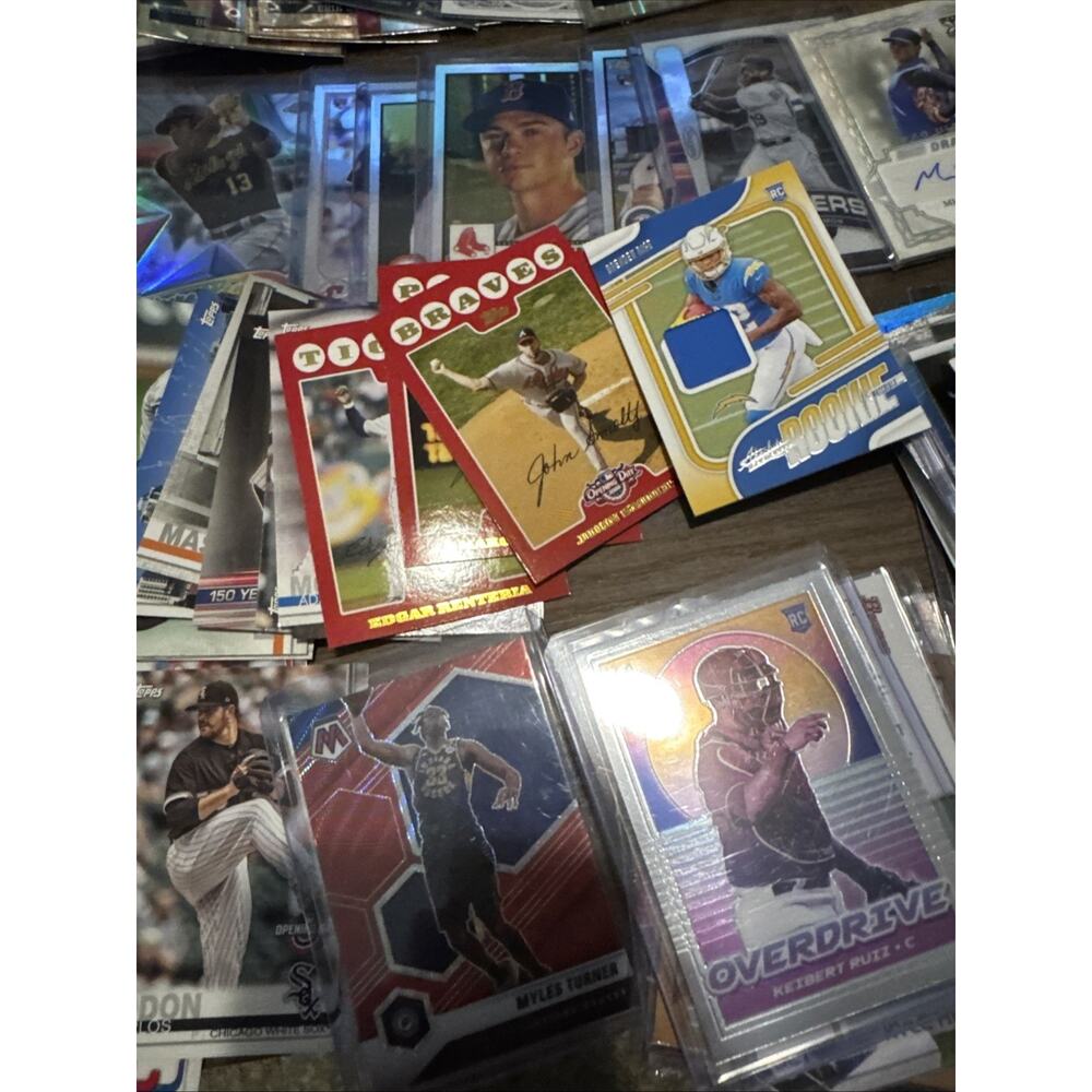 Huge MLB Baseball Card Lot Autographs Parallels Braves Reds Astros NBA - Picture 4 of 9